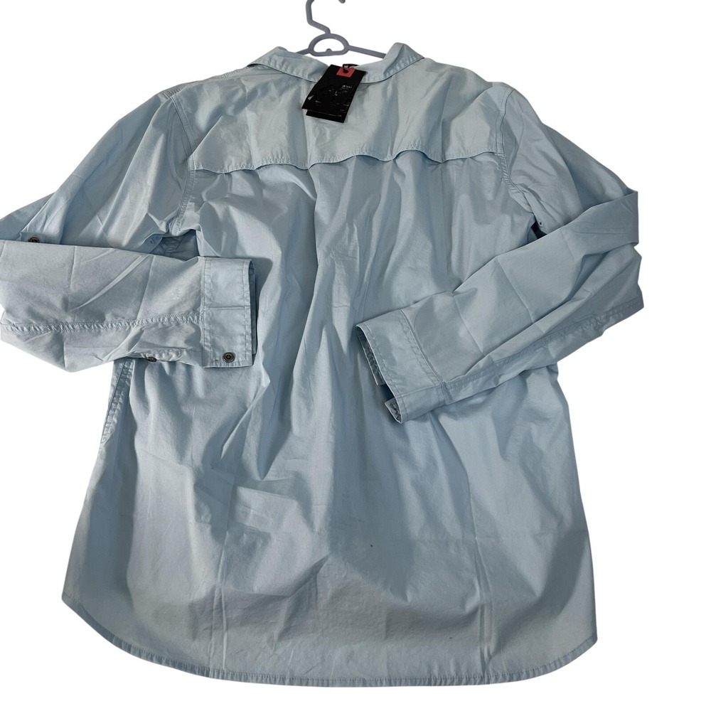 NWT Gramicci NoSquito Shirt Mens XL Dream Blue UPF 40‎ Mosquito Repellent